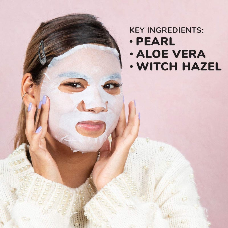 FACETORY K Beauty Face Mask Skin Care - Everyday PEARL Brightening Sheet Mask | Plant-Based with Pearl Essence (5 Pack) - Image 2